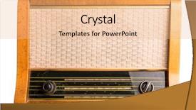  Presentation with radio - Beautiful theme featuring old radio tuner backdrop and a lemonade colored foreground