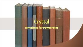  Presentation with book store - Slides enhanced with old rare and antique books background and a  colored foreground