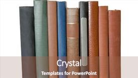  Presentation with book store - Colorful theme enhanced with old rare and antique books backdrop and a  colored foreground