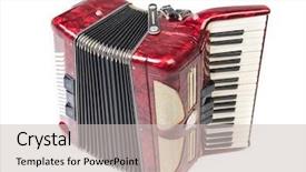  Presentation with accordion - PPT layouts having old red accordion isolated background and a light gray colored foreground