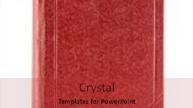 Presentation with clipping - Presentation design enhanced with old-red-book-cover-isolated background and a  colored foreground