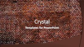  Presentation with old brick wall texture - Audience pleasing presentation consisting of old red brick wall textures backdrop and a tawny brown colored foreground