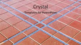  Presentation with red brick wall - Slides featuring old red brick wall textures background and a  colored foreground