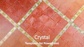  Presentation with old brick wall texture - Amazing slides having old red brick wall textures backdrop and a  colored foreground