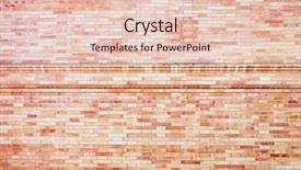  Presentation with red brick wall - Theme consisting of old red brick wall textures background and a  colored foreground