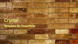  Presentation with red brick wall - Amazing slides having old red brick wall textures backdrop and a  colored foreground
