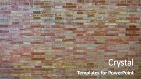  Presentation with red brick wall - PPT theme having old red brick wall textures background and a  colored foreground