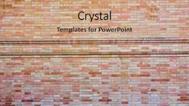  Presentation with old brick wall texture - Audience pleasing slides consisting of old red brick wall textures backdrop and a  colored foreground