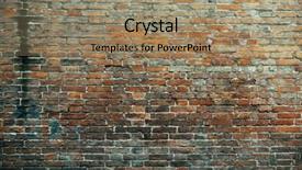  Presentation with red brick wall - Colorful slides enhanced with old red brick wall textures backdrop and a  colored foreground