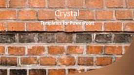  Presentation with red brick wall - Cool new theme with old-red-brick-wall-textures backdrop and a coral colored foreground