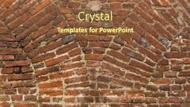  Presentation with arches - Presentation theme with old red brick wall with arches base background and a tawny brown colored foreground