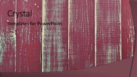  Presentation with rustic old wood texture - Amazing slide set having old red wood for background backdrop and a violet colored foreground