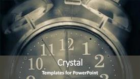  Presentation with insomnia - Beautiful PPT theme featuring sleep apena - old retro clock concept insomnia backdrop and a gray colored foreground