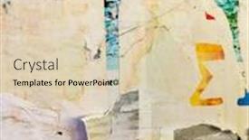  Presentation with posters - Colorful presentation design enhanced with old-ripped-blank-torn-grunge backdrop and a lemonade colored foreground