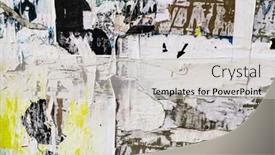  Presentation with blank - Presentation design consisting of old-ripped-blank-torn-grunge background and a light gray colored foreground