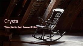  Presentation with dim sum tahu - Audience pleasing presentation theme consisting of old-rocking-chair backdrop and a wine colored foreground