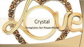  Presentation with gold frame - Slide deck enhanced with old romantic photo gold frame background and a lemonade colored foreground