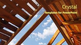  Presentation with renovation - Cool new presentation theme with old-roof-renovation-frame backdrop and a tawny brown colored foreground