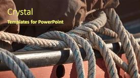  Presentation with old paper rope border - Slides featuring old-rope-piled-up background and a tawny brown colored foreground