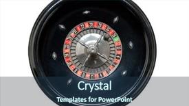  Presentation with roulette wheel - Audience pleasing presentation consisting of old roulette wheel isolated backdrop and a tawny brown colored foreground