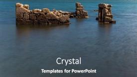  Presentation with old - Presentation theme featuring old-ruins-of-vilarinho-das background and a dark gray colored foreground