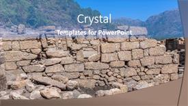  Presentation with old - Slide set featuring old-ruins-of-vilarinho-das background and a teal colored foreground