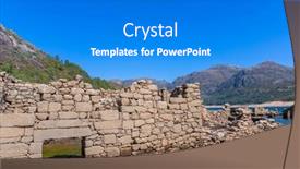  Presentation with old - Presentation theme having old-ruins-of-vilarinho-das background and a gray colored foreground