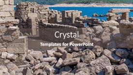  Presentation with old - Slide set featuring old-ruins-of-vilarinho-das background and a gray colored foreground