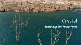  Presentation with old - Theme featuring old-ruins-of-vilarinho-das background and a ocean colored foreground