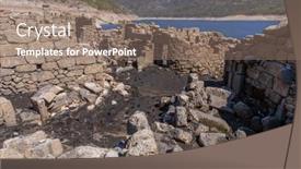  Presentation with old - Presentation with old-ruins-of-vilarinho-das background and a coral colored foreground