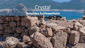  Presentation with old - Presentation theme with old-ruins-of-vilarinho-das background and a teal colored foreground