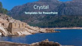  Presentation with old - Slide deck enhanced with old-ruins-of-vilarinho-das background and a ocean colored foreground