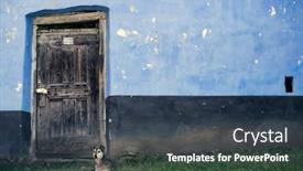  Presentation with world tourism - Presentation with old-rural-saxon-architecture-heritage background and a tawny brown colored foreground