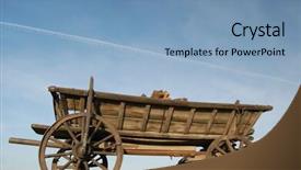  Presentation with russian - Presentation theme enhanced with old-russian-horse-cart background and a teal colored foreground