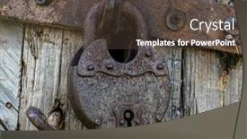  Presentation with old style - Slides having old-rust-lock background and a tawny brown colored foreground