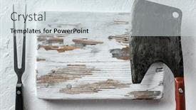  Presentation with rustic wood - Colorful PPT layouts enhanced with old-rustic-metal-chunk backdrop and a sky blue colored foreground