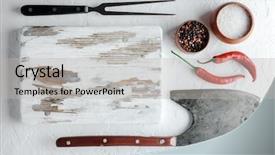  Presentation with rustic old wood texture - Audience pleasing presentation theme consisting of old rustic white wood board backdrop and a light gray colored foreground