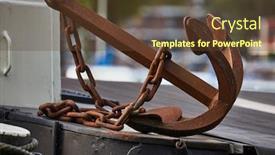  Presentation with anchor - Slide deck enhanced with old-rusty-anchor background and a tawny brown colored foreground