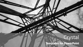  Presentation with metallurgical - Slide deck enhanced with old-rusty-construction-of-abandoned background and a gray colored foreground