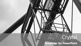  Presentation with metallurgical - Slide deck having old-rusty-construction-of-abandoned background and a gray colored foreground