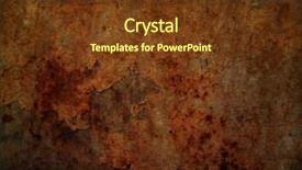  Presentation with iron - Audience pleasing PPT theme consisting of old rusty iron background backdrop and a tawny brown colored foreground