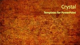  Presentation with ore - PPT theme featuring old rusty iron background background and a tawny brown colored foreground