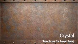  Presentation with punk - Cool new presentation with old rusty metal steam punk backdrop and a tawny brown colored foreground