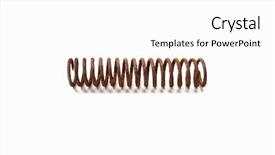  Presentation with metallic - Amazing PPT theme having old rusty metallic spring backdrop and a white colored foreground