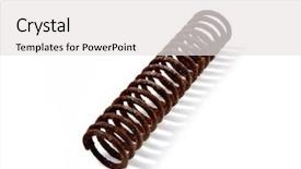  Presentation with metallic - Amazing PPT layouts having old rusty metallic spring backdrop and a white colored foreground