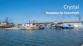  Presentation with repair - Presentation theme enhanced with old-rusty-ships-awaiting-repair background and a teal colored foreground