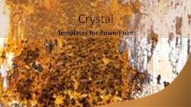  Presentation with texture - Slide deck enhanced with old-rusty-texture-to-use and a gold colored foreground