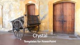  Presentation with san juan puerto rico - PPT theme enhanced with old san juan puerto rico background and a coral colored foreground