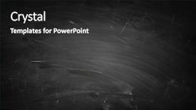  Presentation with chalk - Slides enhanced with old school - white chalk marks on blackboard background and a dark gray colored foreground