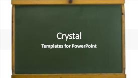  Presentation with school board - Beautiful presentation theme featuring old school board isolated backdrop and a tawny brown colored foreground